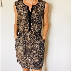 COPE hi-low hem Print Dress Urban Outfitters